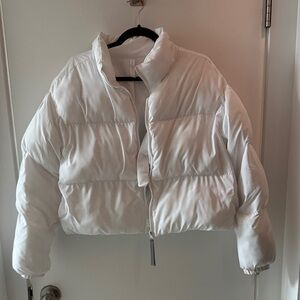 Fabletics - Women's White Puffer Jacket - Size Small